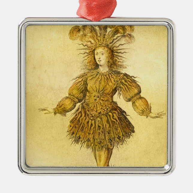 King Louis XIV of France Metal Ornament (Front)