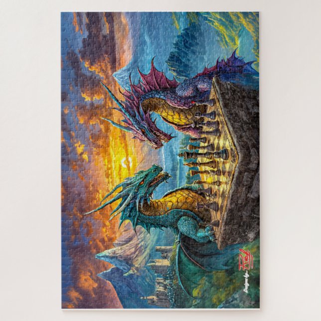 King Me Design by Rich AMeN Gill Jigsaw Puzzle (Vertical)