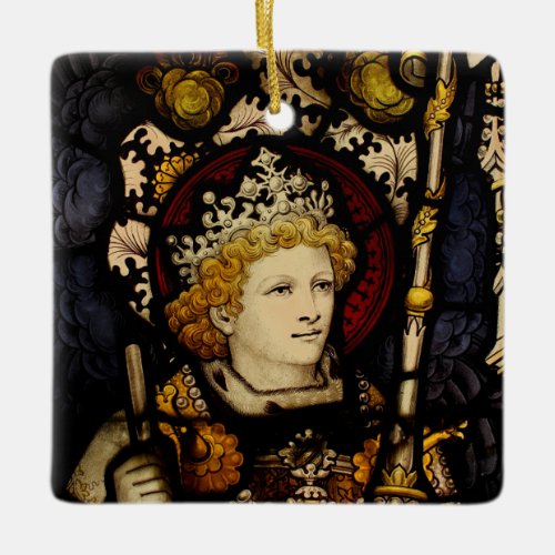 king medieval middle ages knight ceramic ornament