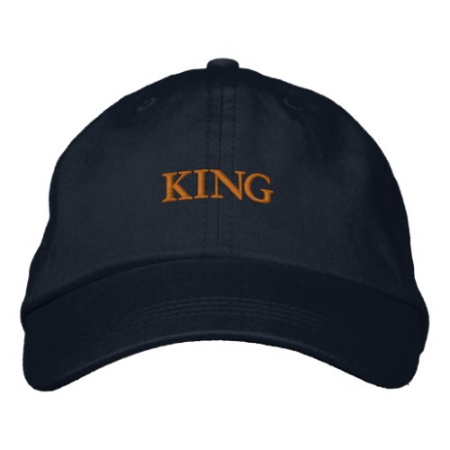 KING Men Women Embroidered_Hats Visor KING Text Embroidered Baseball Cap