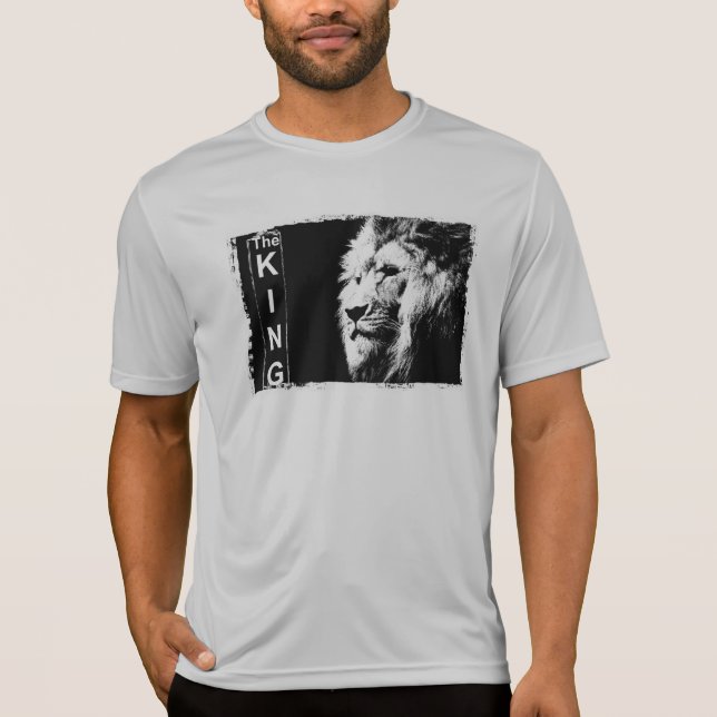 King Mens Sport-Tek Competitor Silver Template T-Shirt (Front)