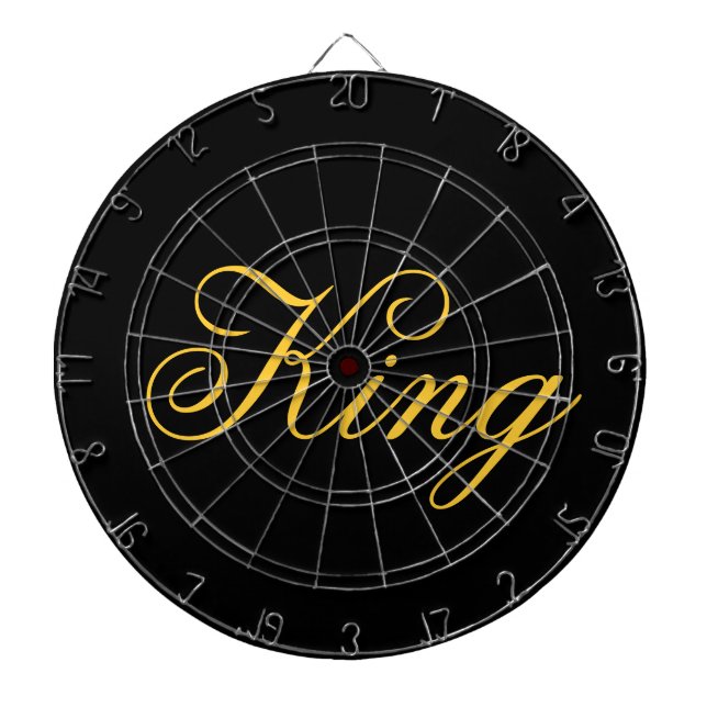King Metal Cage Dartboard With Darts (Front)