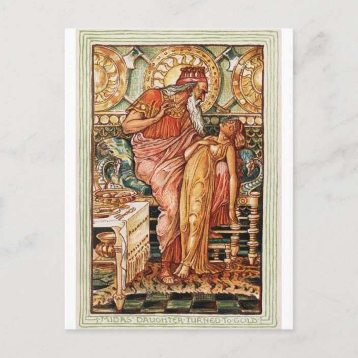 King Midas Golden Touch Postcard Zazzle