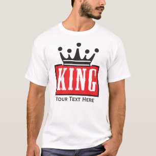 King – Minimal Crown Graphic Art T-Shirt