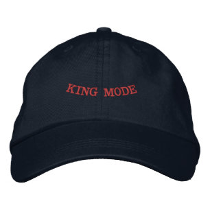 King Mode Printed Navy Color Stylish-Hat Men Wear  Embroidered Baseball Cap