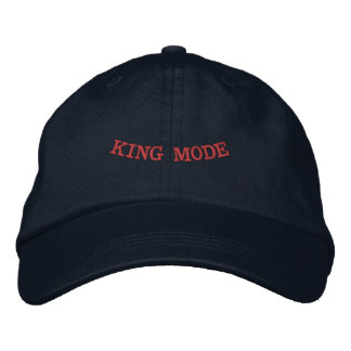 King Mode Printed Navy Color Stylish-Hat Men Wear  Embroidered Baseball Cap