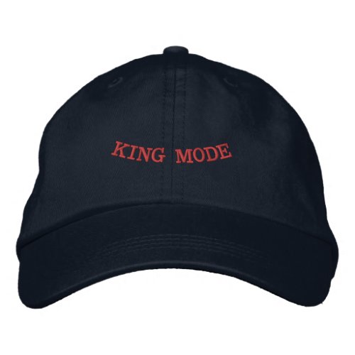 King Mode Printed Navy Color Stylish-Hat Men Wear  Embroidered Baseball Cap