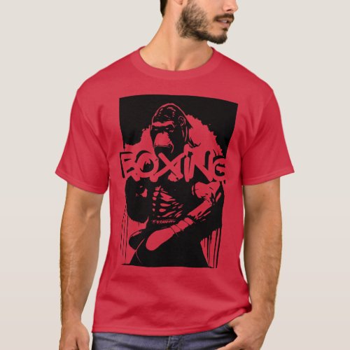 king monkey boxing T_Shirt