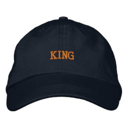 KING Name Embroidered-Hats Embroidered Visor Embroidered Baseball Cap