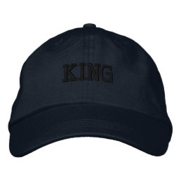 King Name Looking Attractive Visor Embroidered-Hat Embroidered Baseball Cap