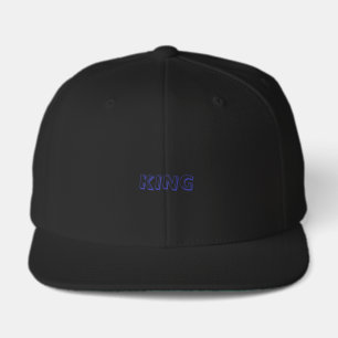 KING Name Printed Black Elegant Look Men Everyday Visor