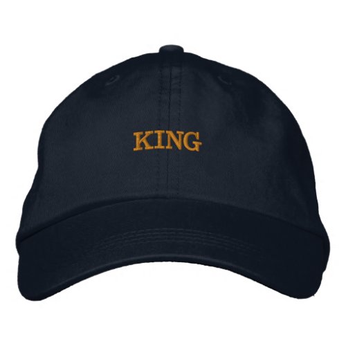 King Name Printed Fits Comfortable Handsome_Hat Embroidered Baseball Cap
