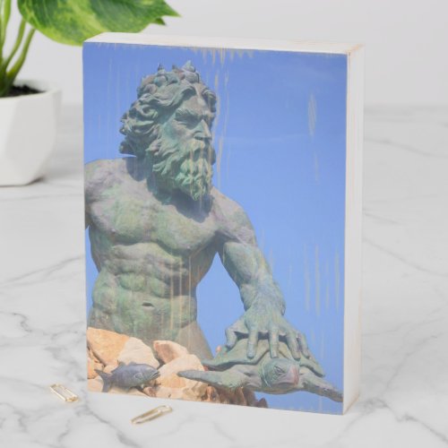 King Neptune by Shirley Taylor Wooden Box Sign