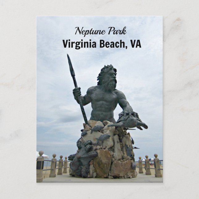 King Neptune Park, Virginia Beach, VA Postcard (Front)