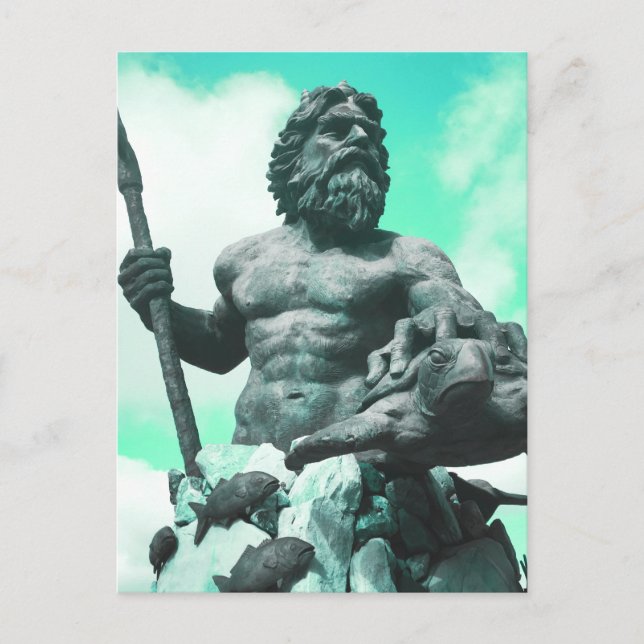 king neptune roman mythology postcard (Front)