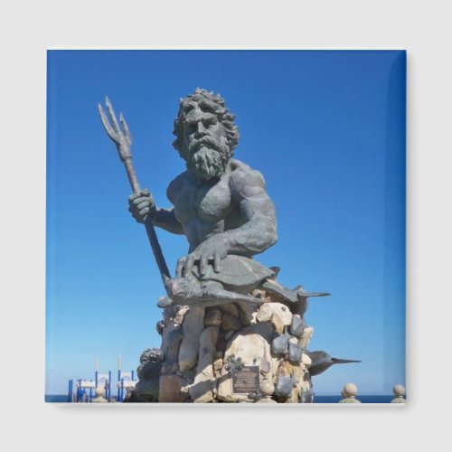 King Neptune Statue at Virginia Beach Magnet