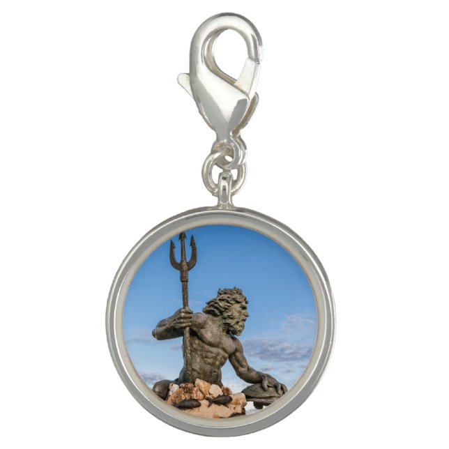 King Neptune Statue Charm (Front)