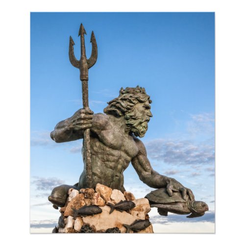 King Neptune Statue Photo Print