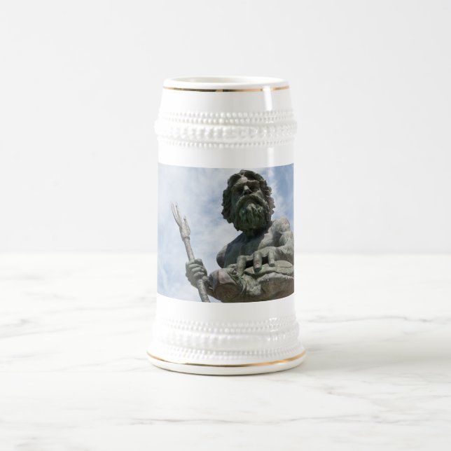 King Neptune Virginia Beach Statue Beer Stein (Center)