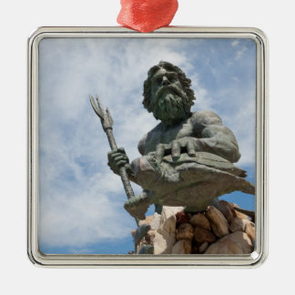 King Neptune Virginia Beach Statue Metal Ornament