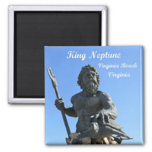 King Neptune Virginia Beach Virginia Magnet