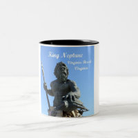 King Neptune, Virginia Beach, Virginia Two-Tone Coffee Mug