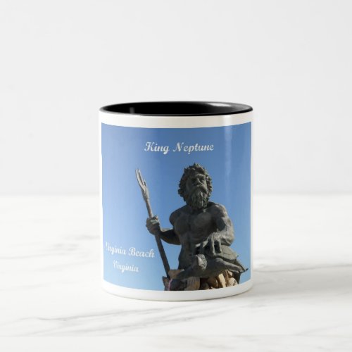 King Neptune Virginia Beach Virginia Two_Tone Coffee Mug