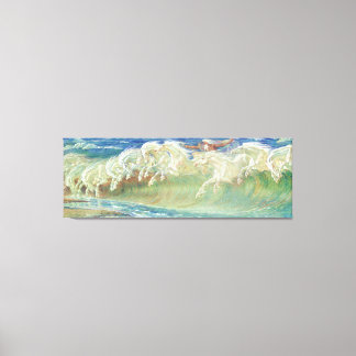 King Neptune's Horses by Walter Crane Canvas Print