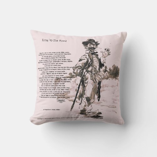 King O The Road Outdoor Pillow