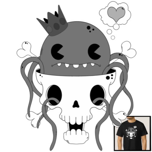 King Octo _ Skull and Octopus T_Shirt