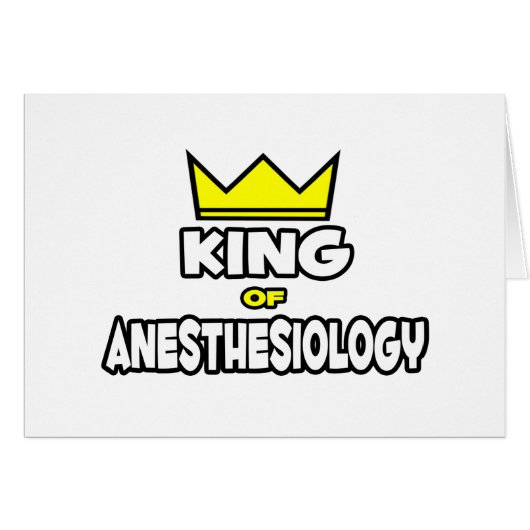 King of Anesthesiology Cards (Front Horizontal)