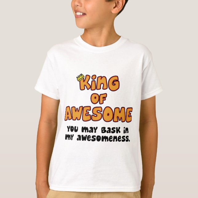 King of Awesome Child's T-Shirt (Front)