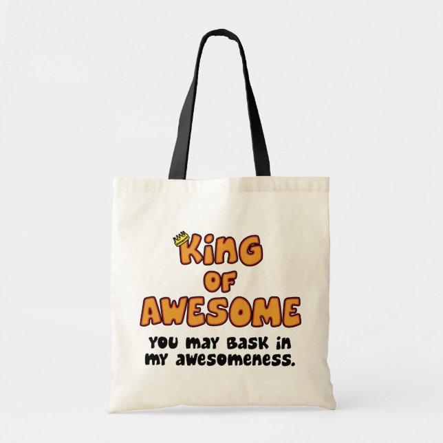 King of Awesome Tote Bag (Front)