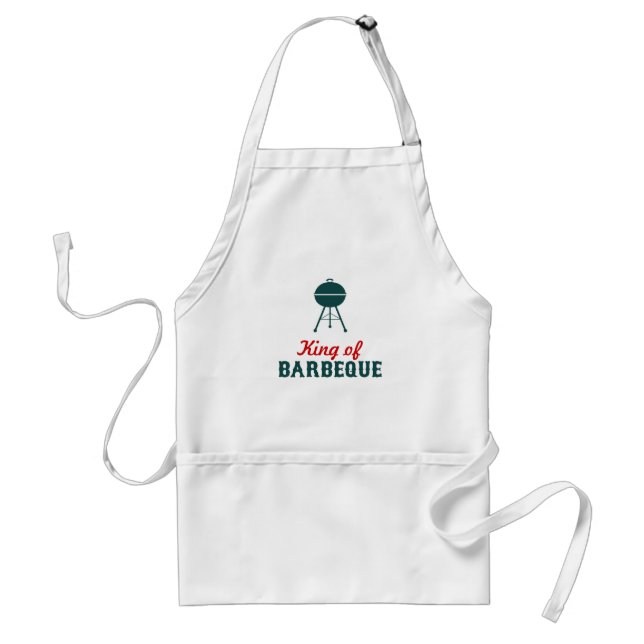 King of Barbeque Adult Apron (Front)