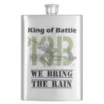 King of Battle - 13B We Bring the Rain Hip Flask