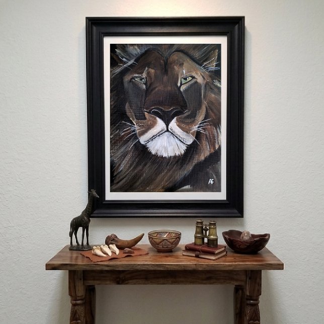 King of Beasts Painting by Alfred Fox Canvas Print (Creator Uploaded)