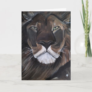 King of Beasts Painting by Alfred Fox Card