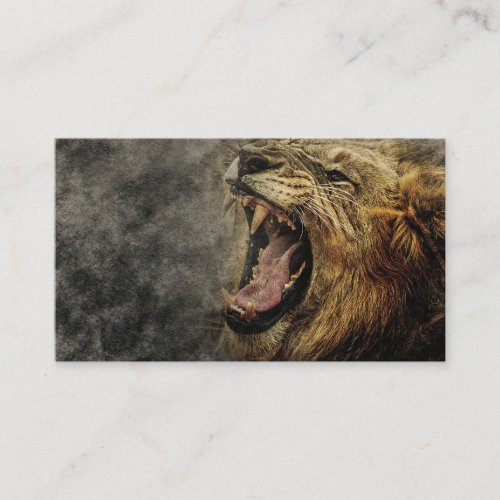 King of Beasts Roaring Business Card
