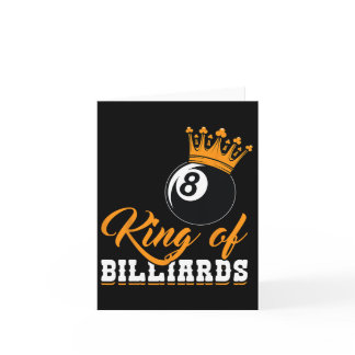 King Of Billiards Eight Ll Crown  Card