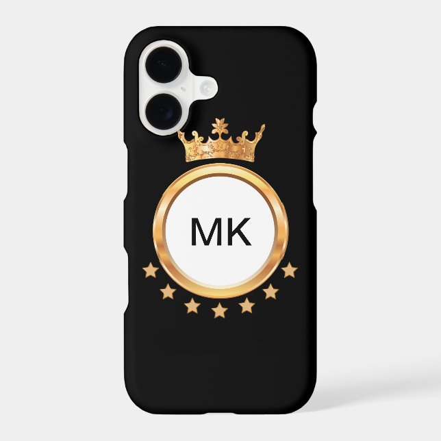King Of Bling Monogram Iphone Case (Back)