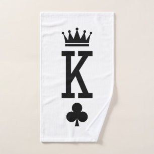 King of cards bath towel set
