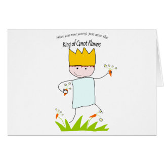 King Of Carrot Flowers Cards