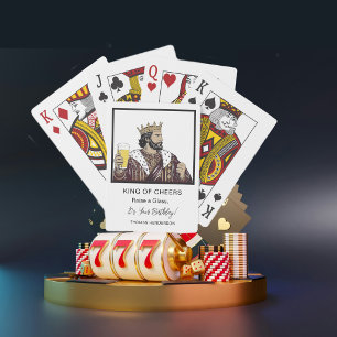 King of Cheers Birthday Playing Cards Raise a Gl