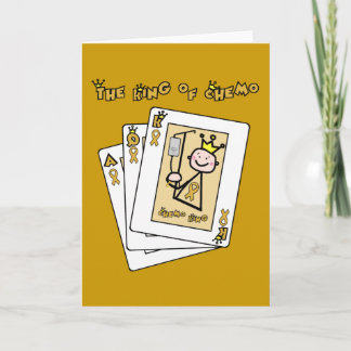 King of Chemo - Childhood Cancer Gold Ribbon Card