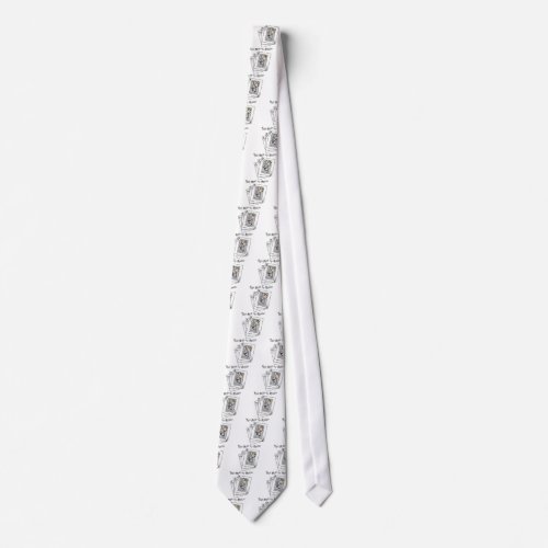King of Chemo White Ribbon Lung Cancer Tie