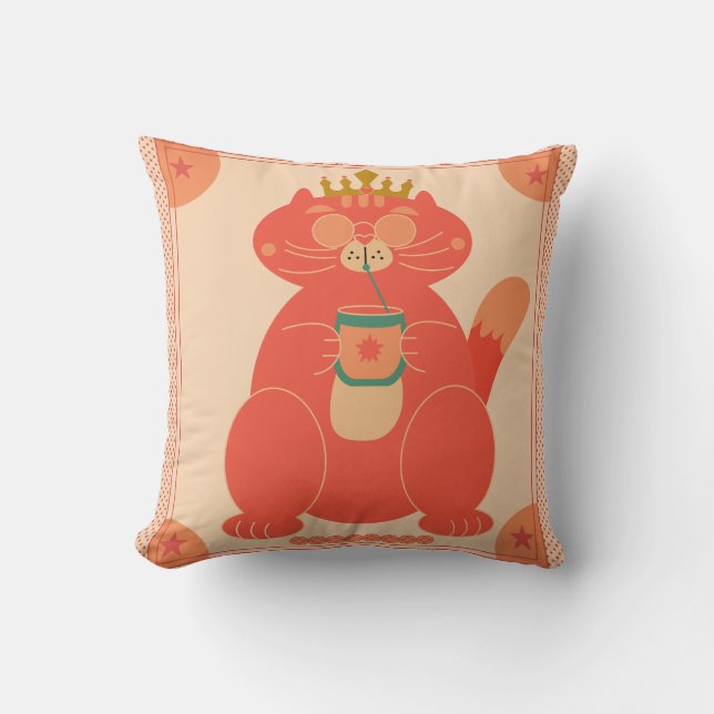 King of Chill Throw Pillow (Front)