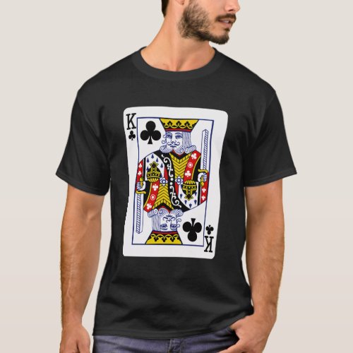 King Of Clubs Playing Card T_Shirt
