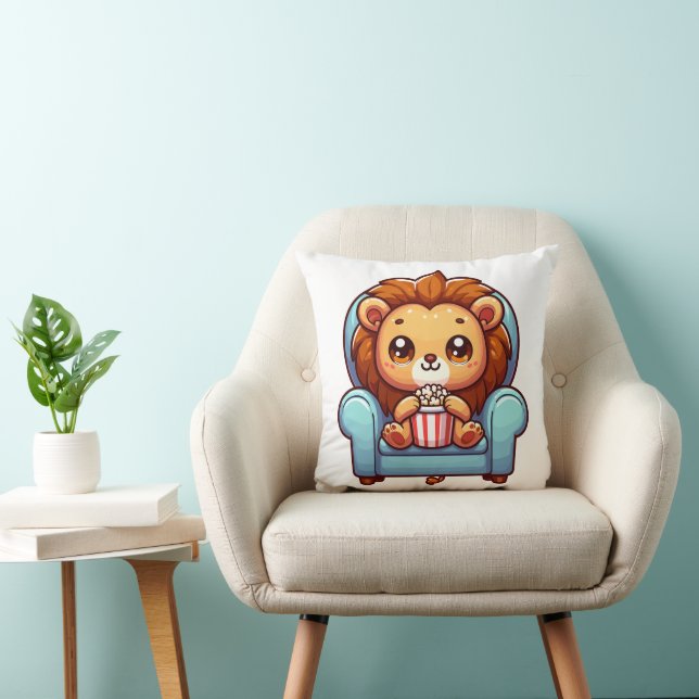 King Of Comfort Throw Pillow (Chair)