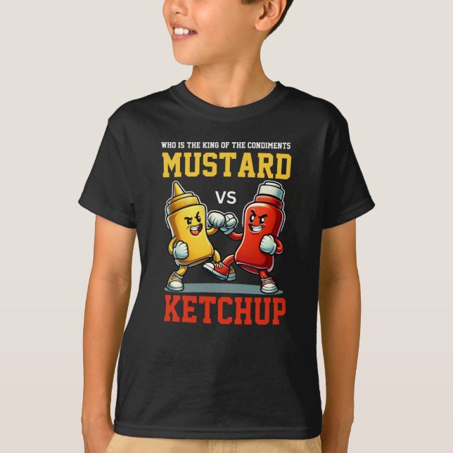 King of condiments Mustard vs Ketchup Classic T-Shirt (Front)