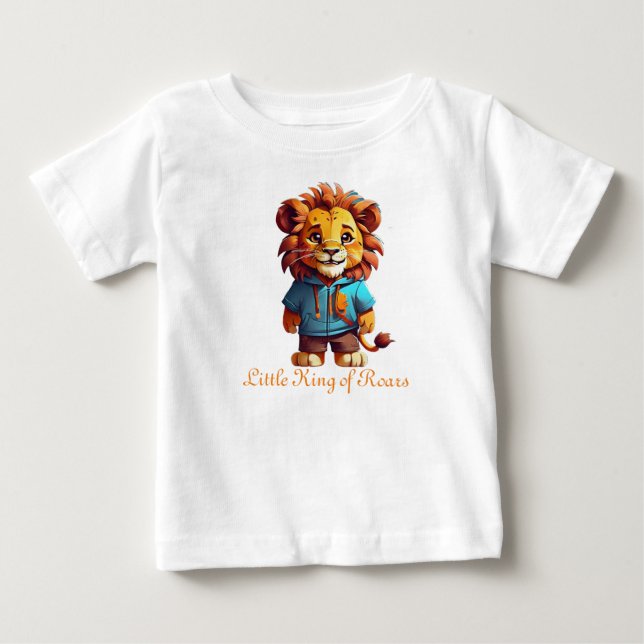 King of Cool, Lion Inspired Couture Baby T-Shirt (Front)
